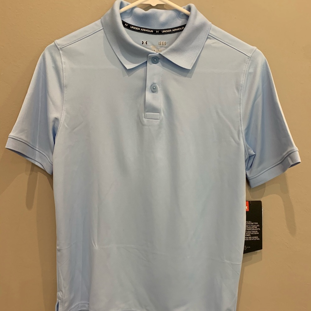 Under Armour, NWT, BOYS, light blue, size large